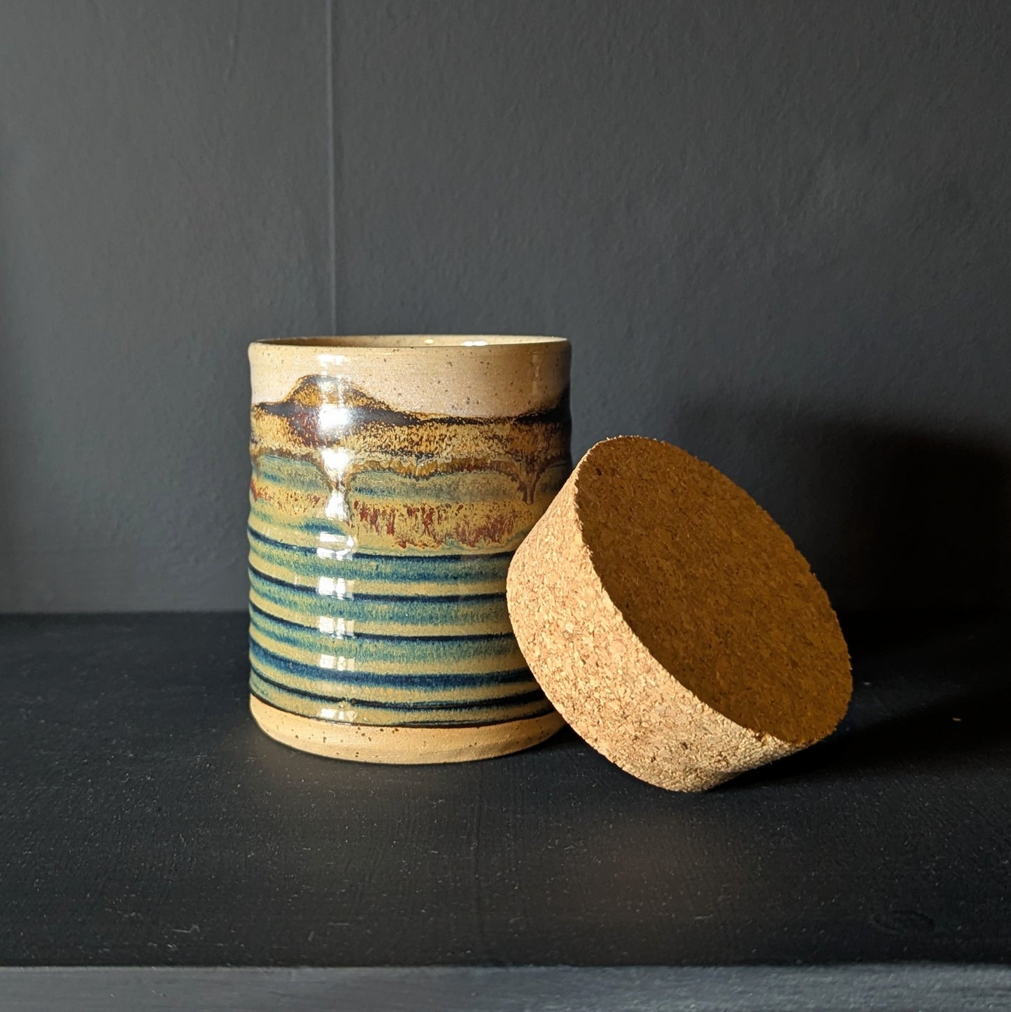 Small Jar - Mountain-side glaze