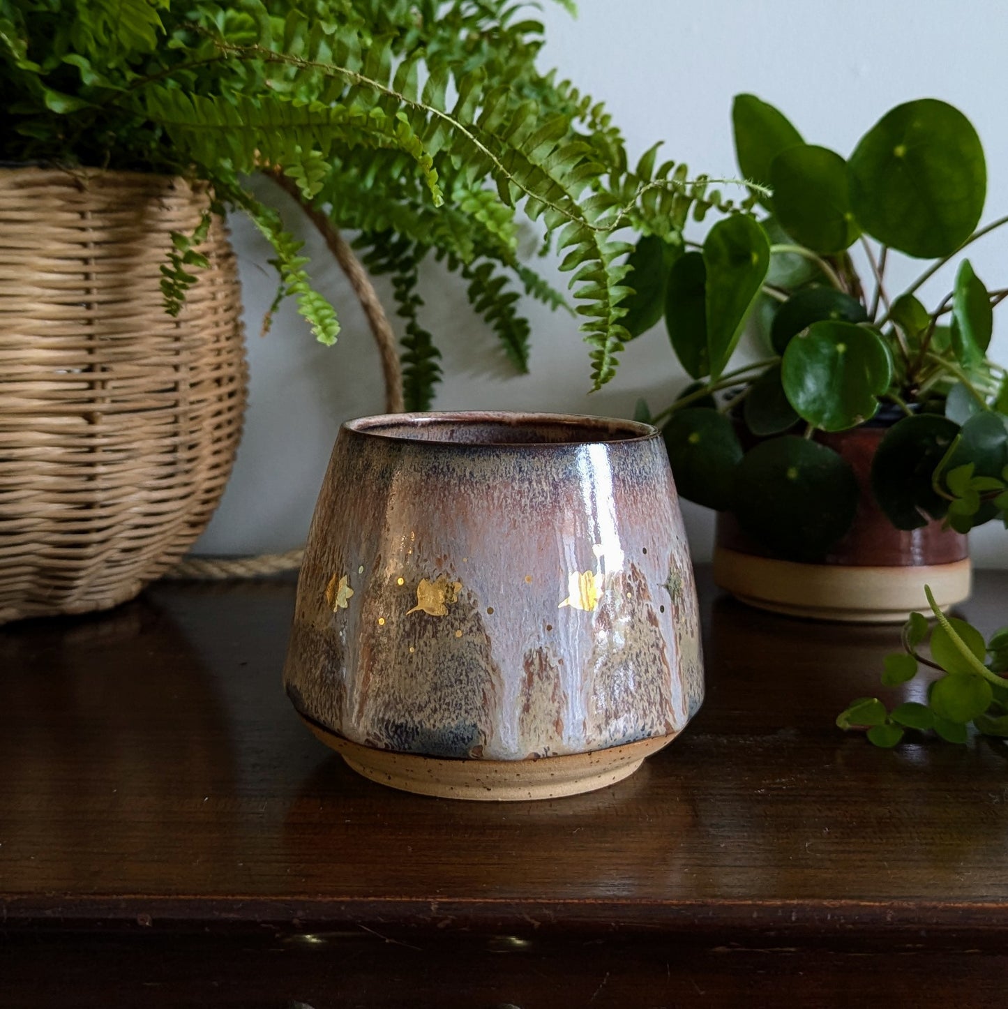 Oak Leaf Mug in Mushroom Glaze