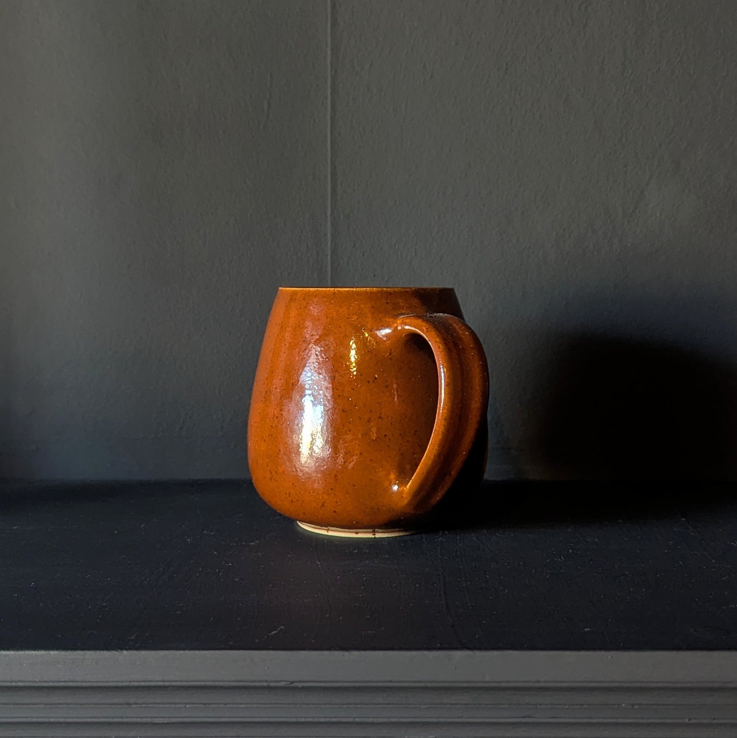 Pumpkin Ghostie mug in Sienna Glaze