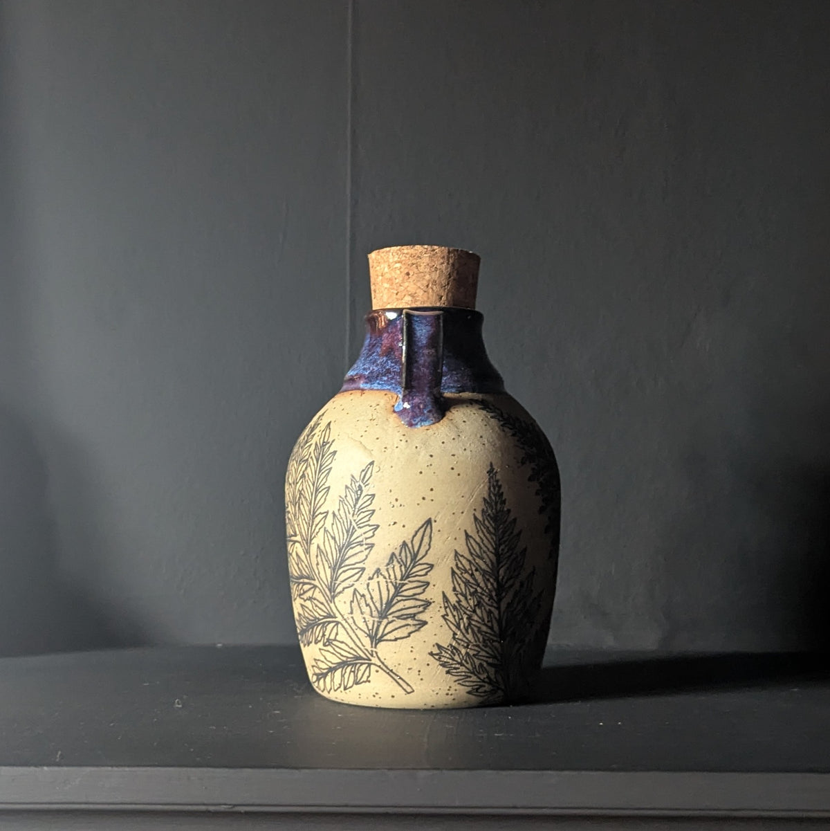 Mystic Purple Fern Flask