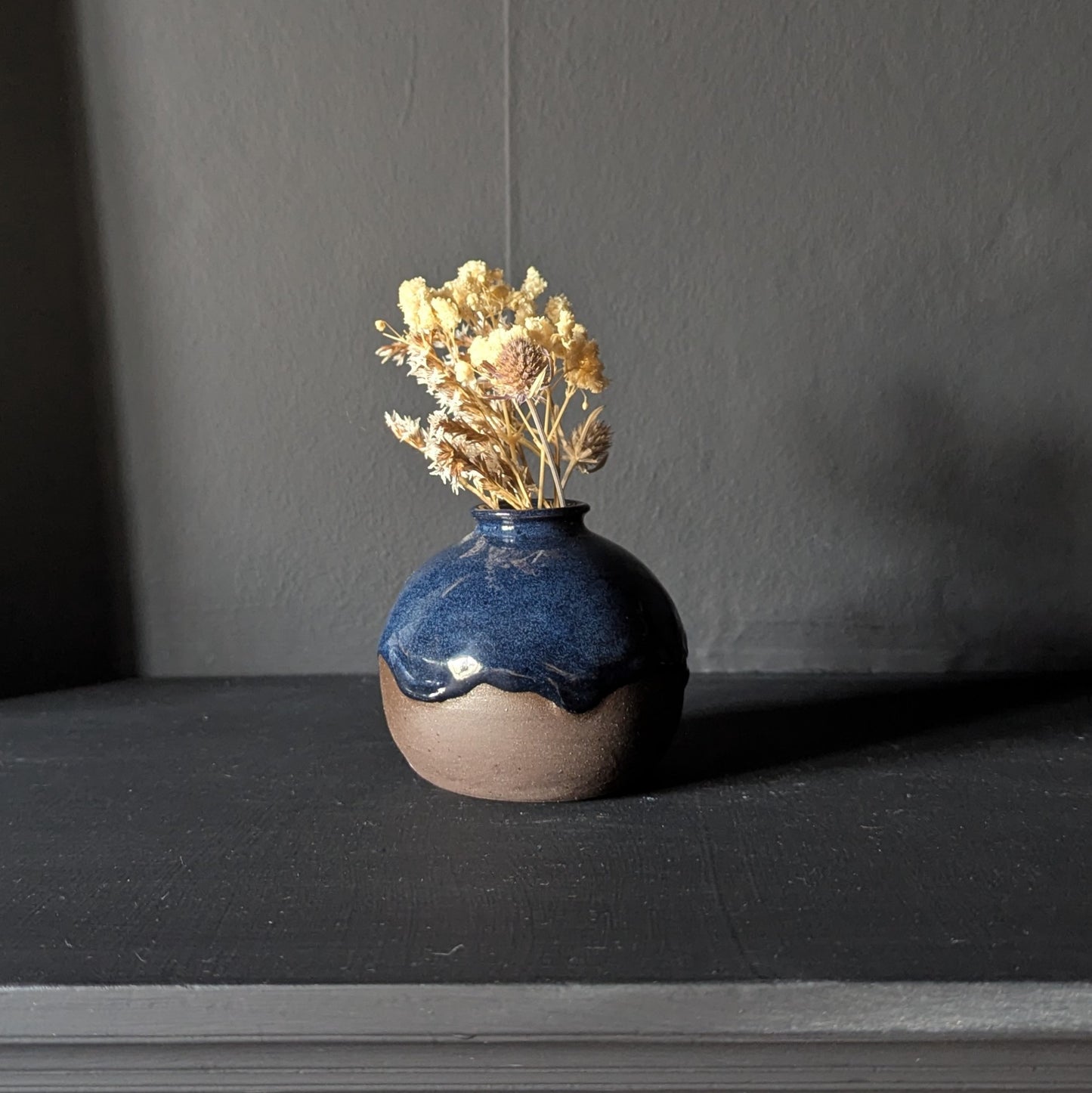 Obsidian Mini Flower Vase - A
