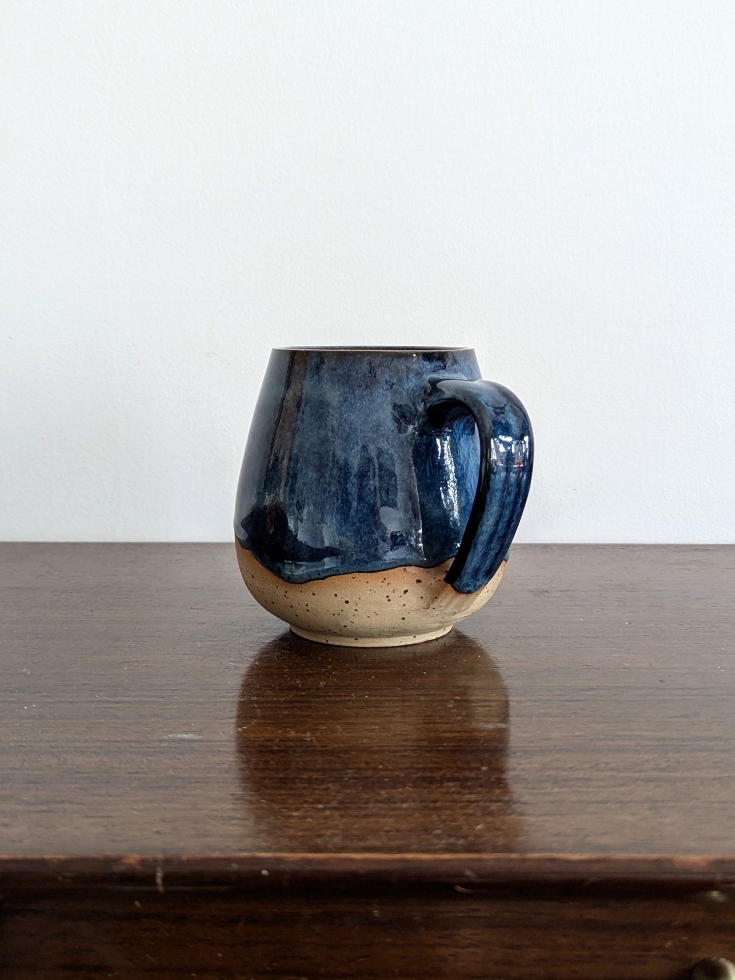 Pumpkin Ghostie mug in Midnight glaze