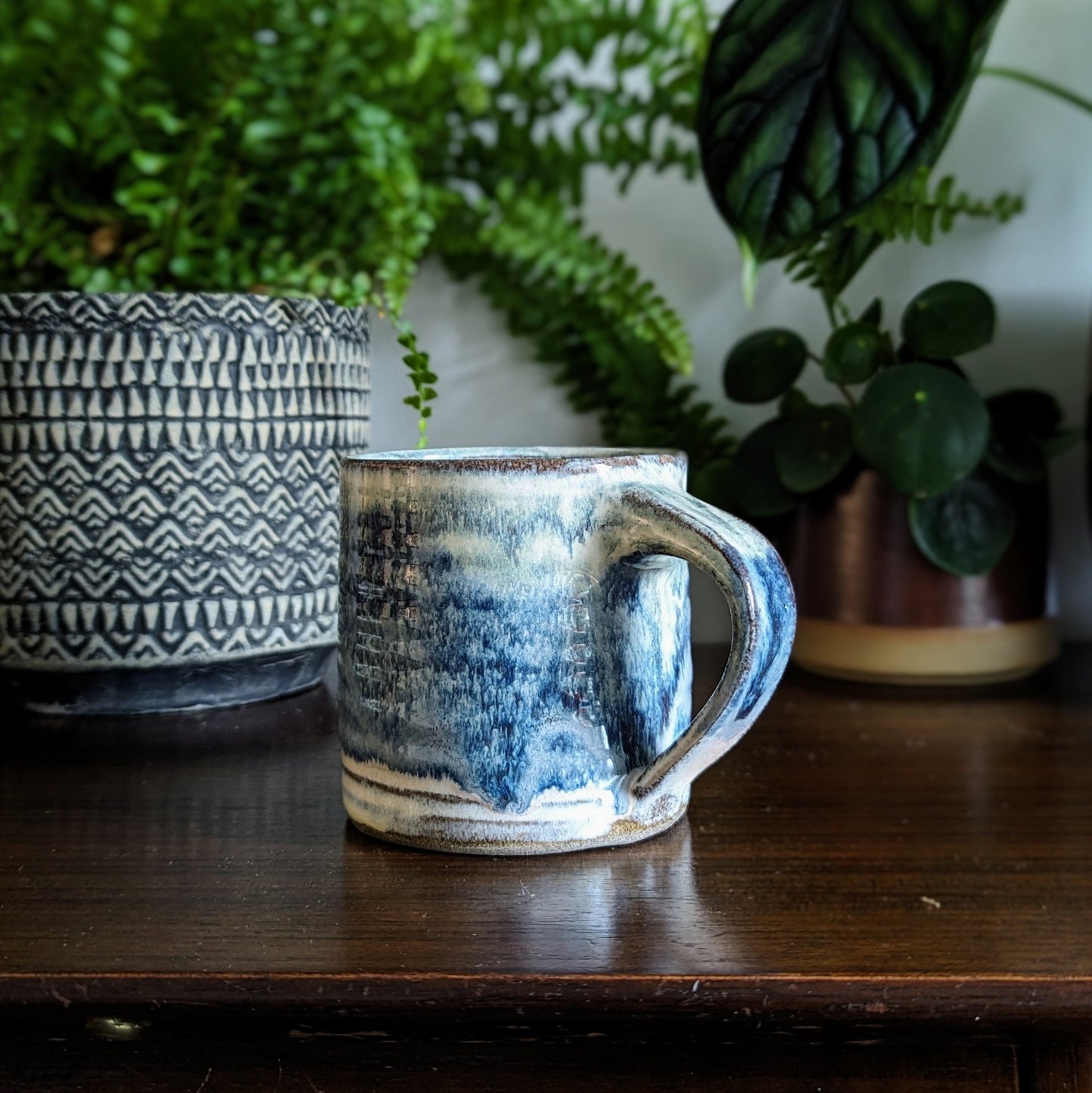 Misty Seas Small Textured Mug