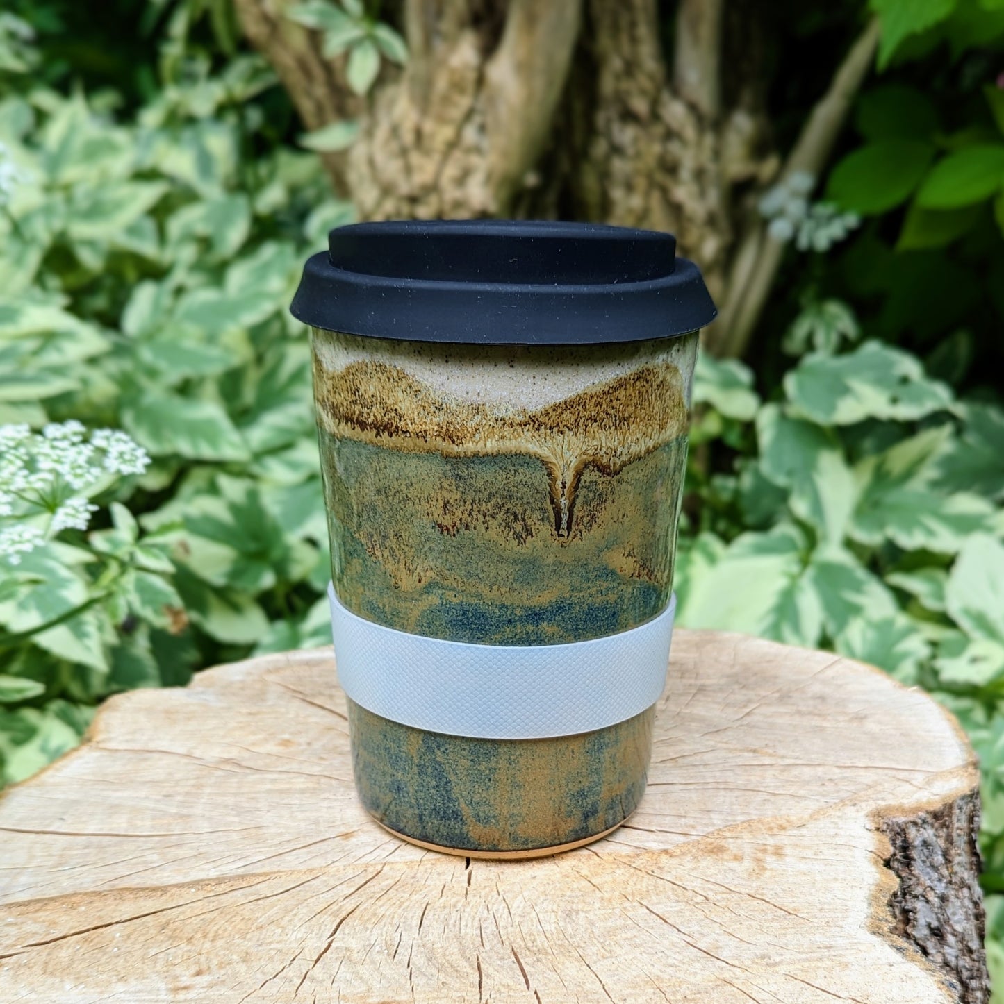 Travel Mug in Mountain Side Glaze