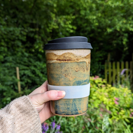 Travel Mug in Mountain Side Glaze