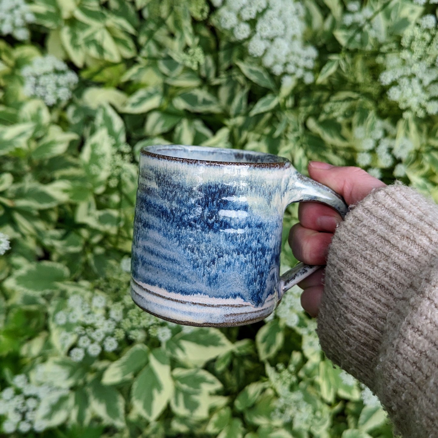 Misty Seas Small Textured Mug