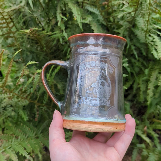 Merlin's Wizard Oil Tankard Mug