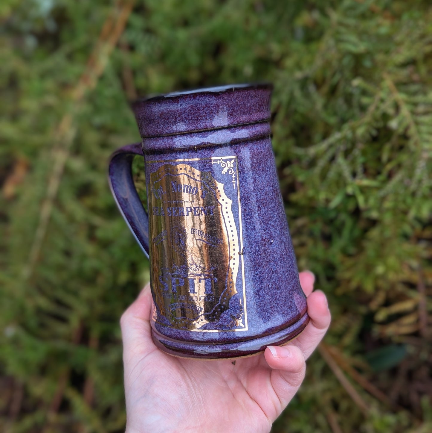 Gold Sea Serpent Spit Tankard Mug