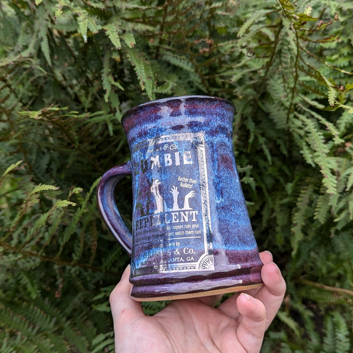 White Gold Zombie Repellent Tankard Mug