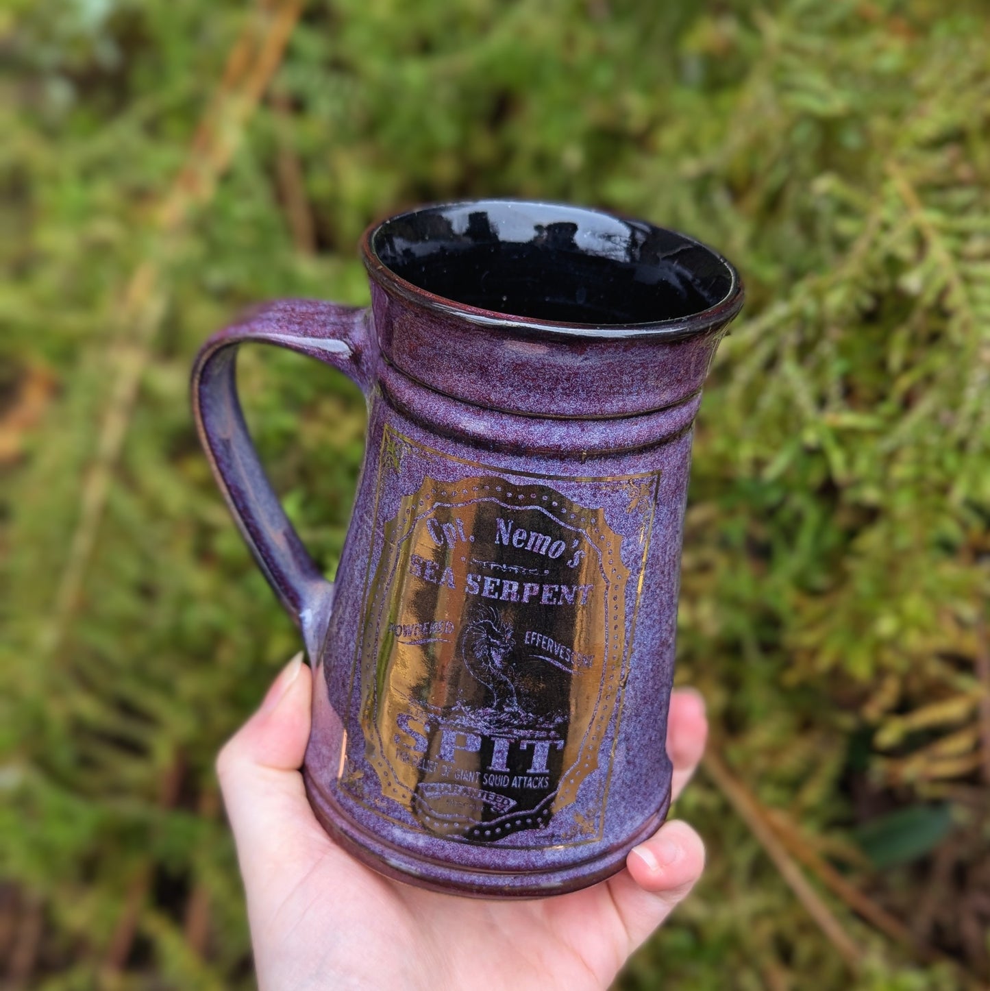 Gold Sea Serpent Spit Tankard Mug