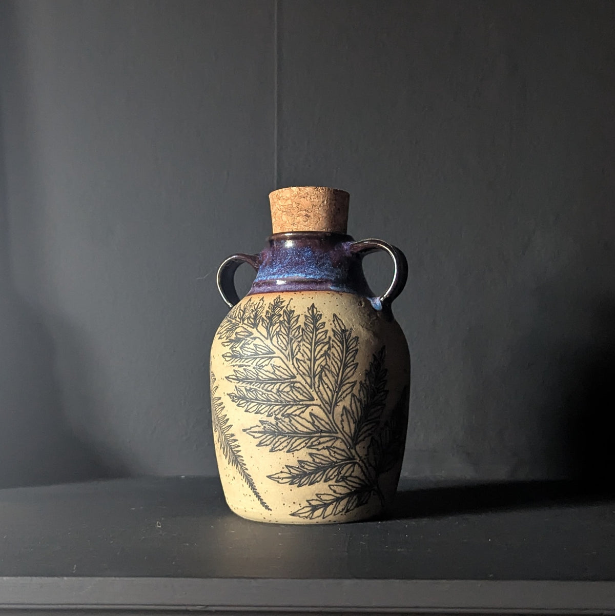 Mystic Purple Fern Flask