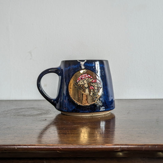 Mushroom Moon Mug - Azure