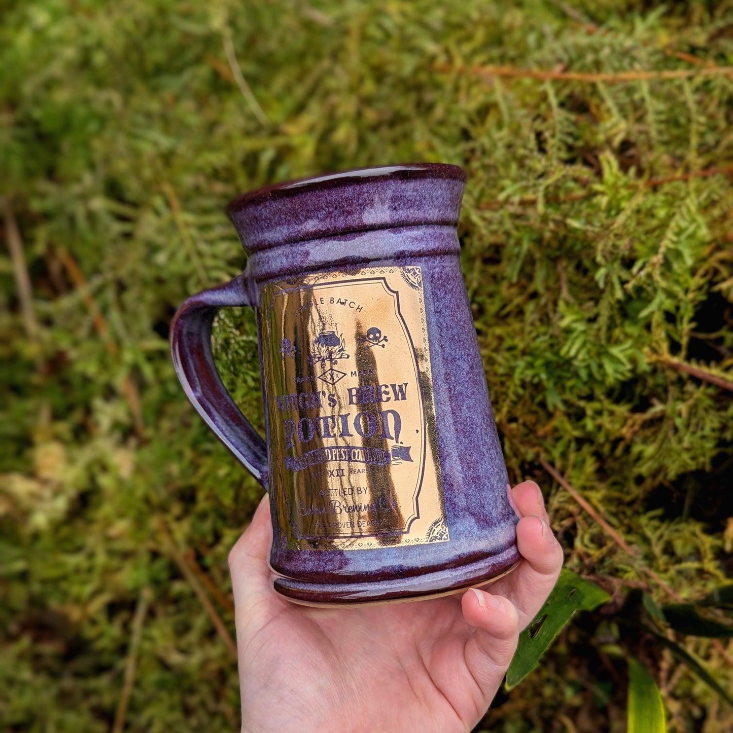 Gold Witches Brew Tankard Mug