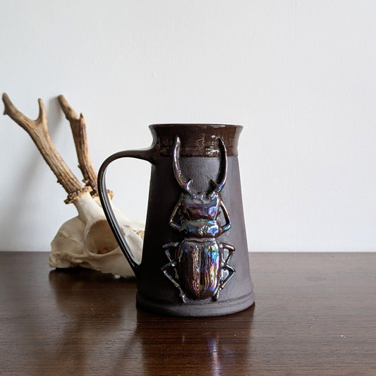 Pearlescent Beetle Tankard - A