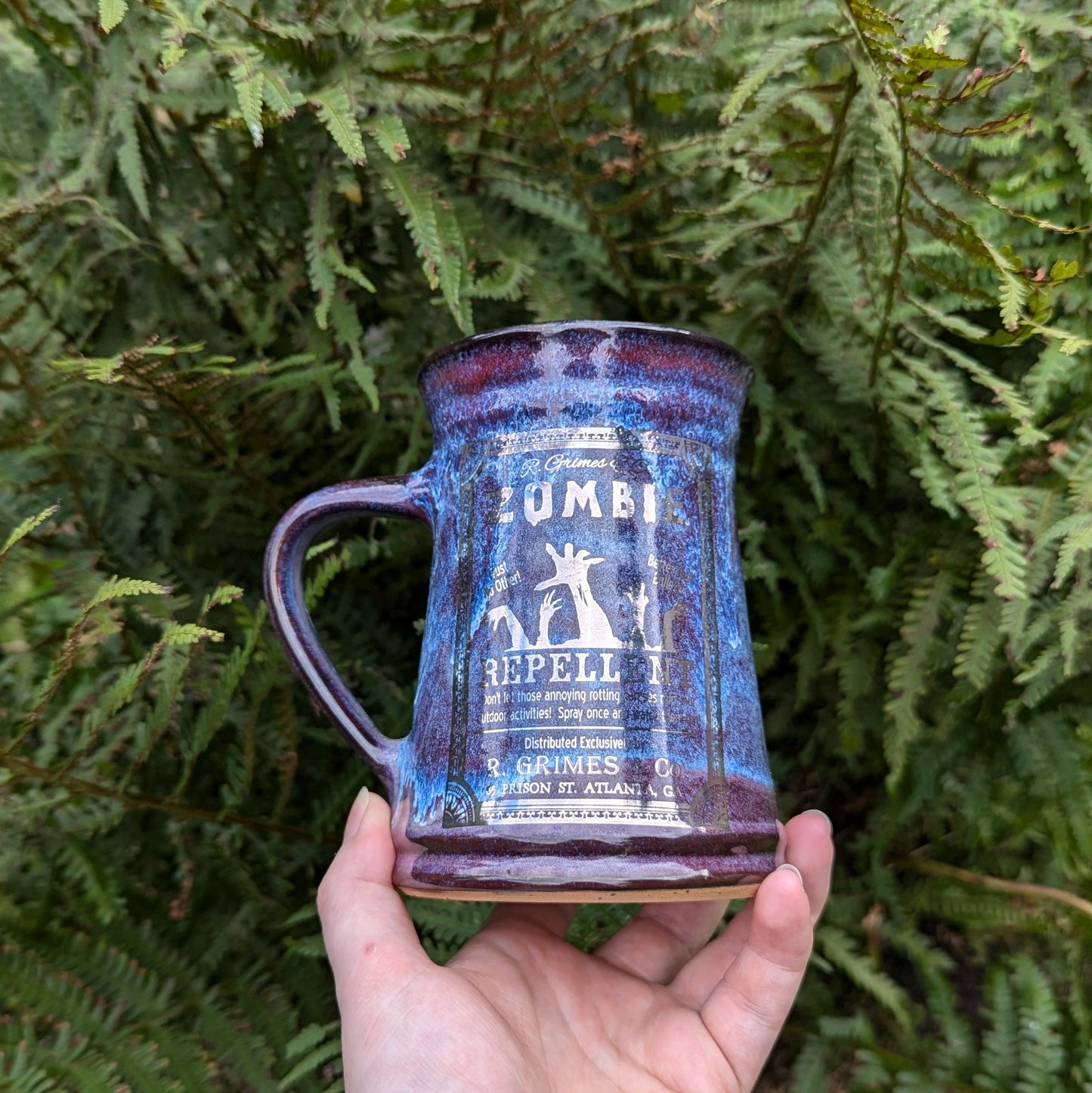 White Gold Zombie Repellent Tankard Mug