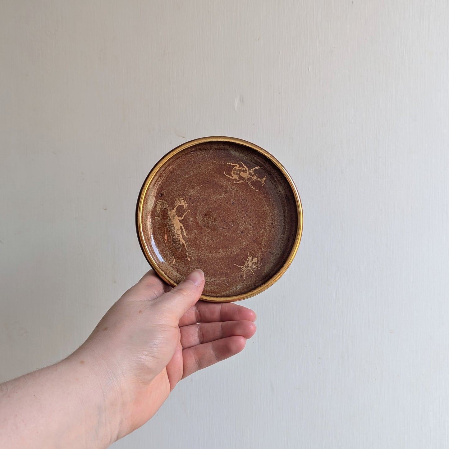 Beetle Trinket Dish - Amber