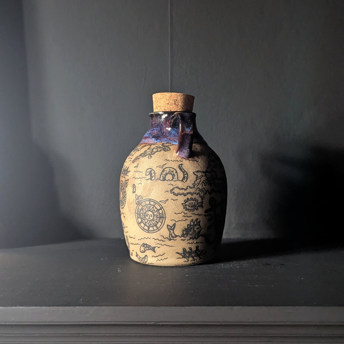 Mystic Purple Map Flask