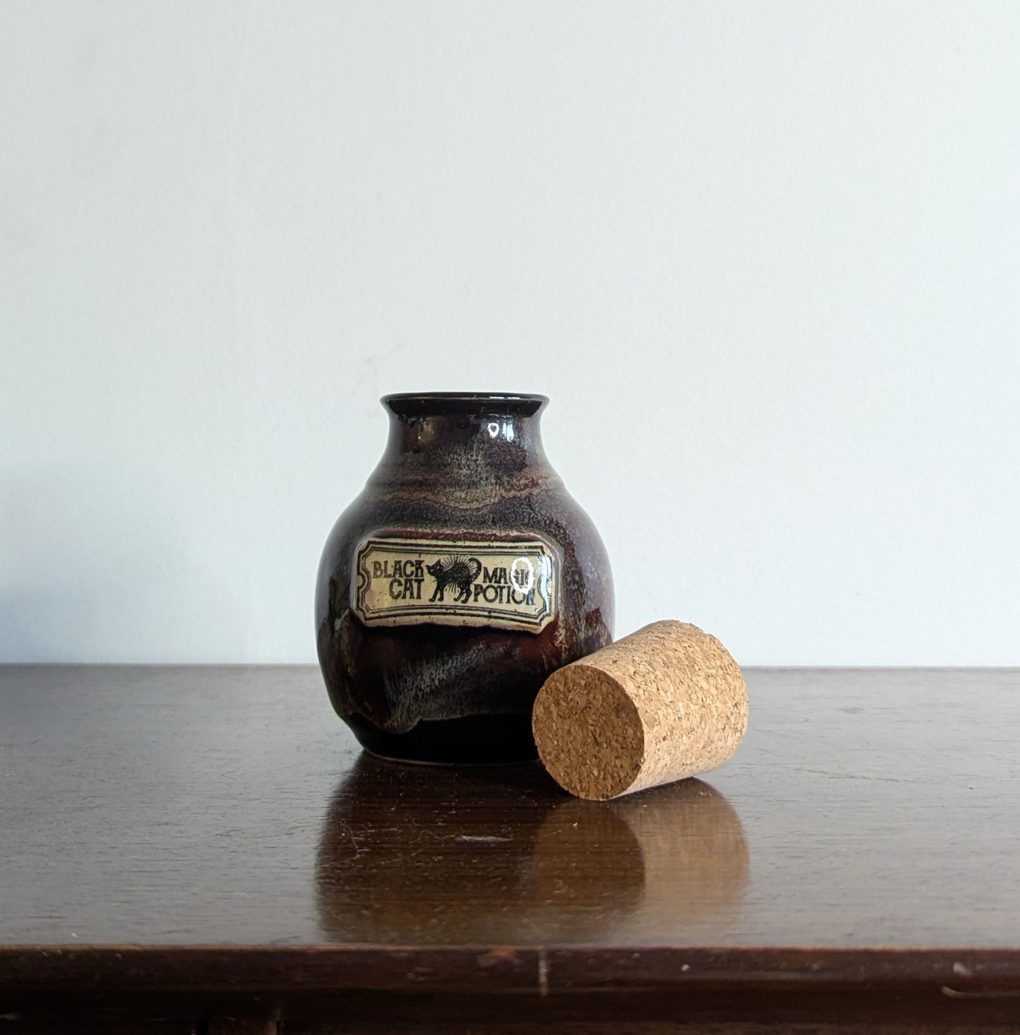 Black Cat Potion Bottle