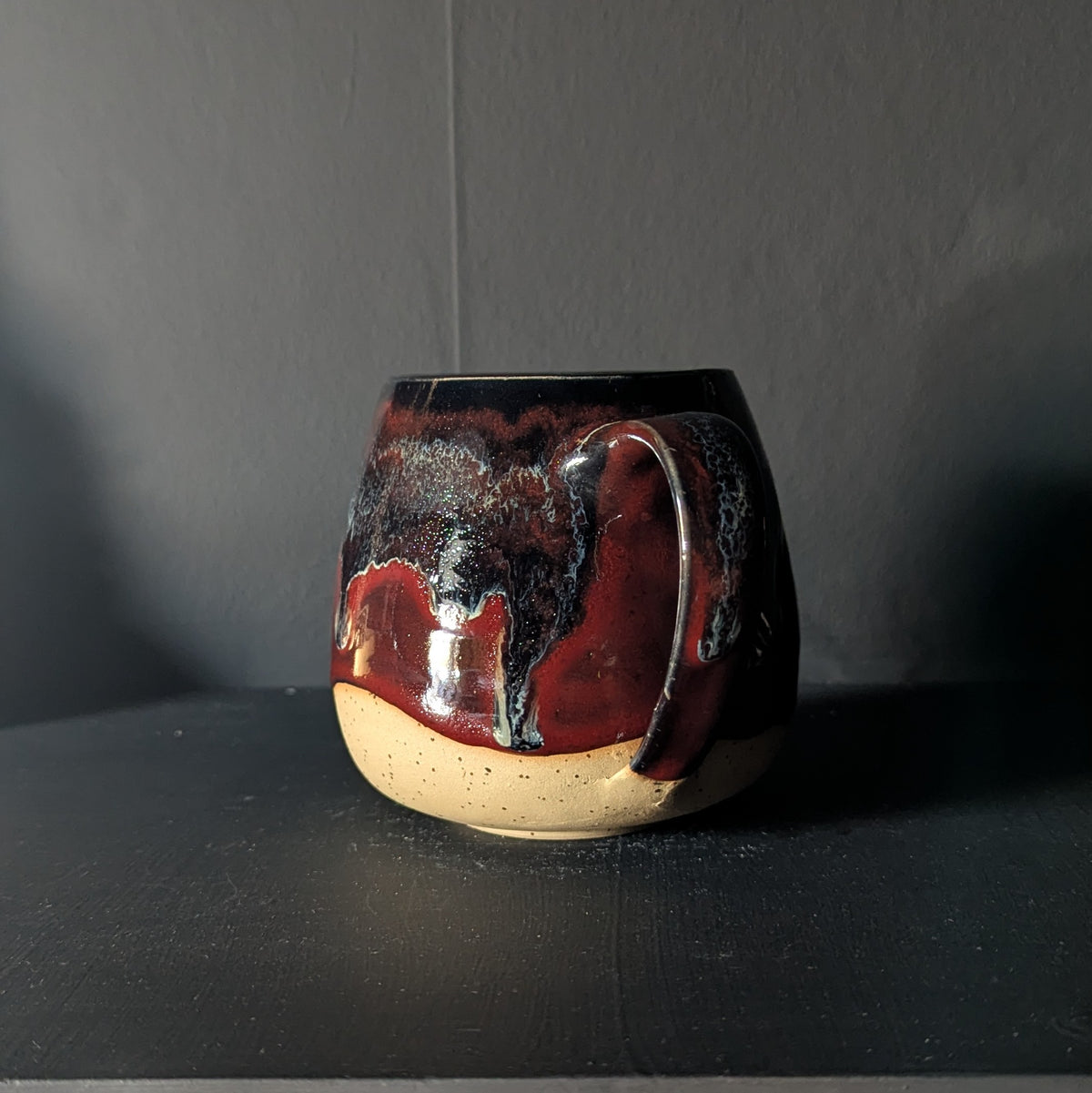 Ghostie mug in Dracula Glaze