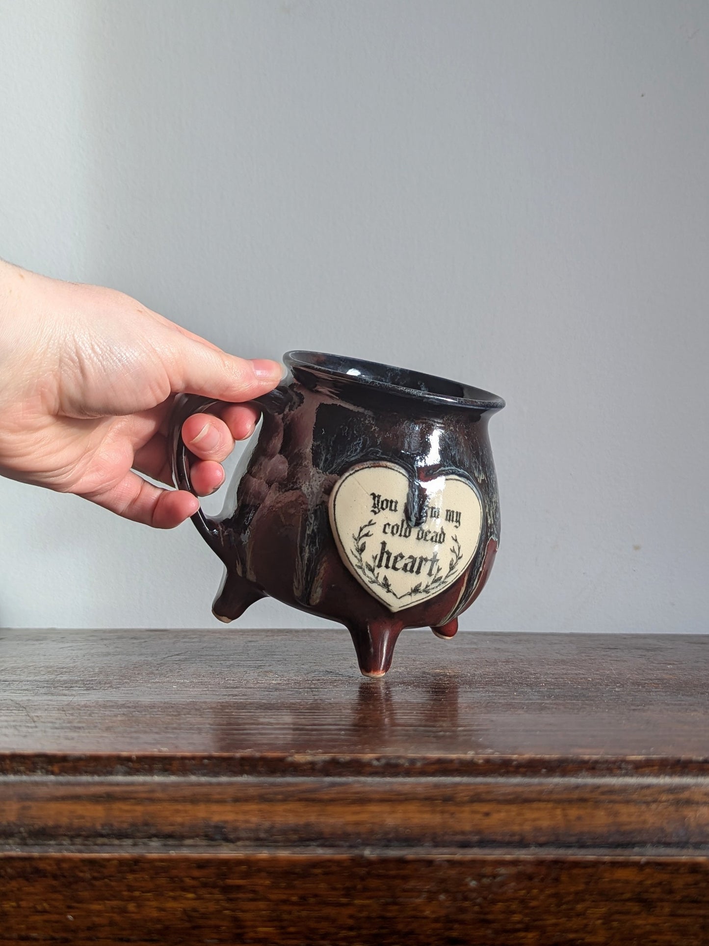 Heart Warmer Cauldron Mug - Dracula