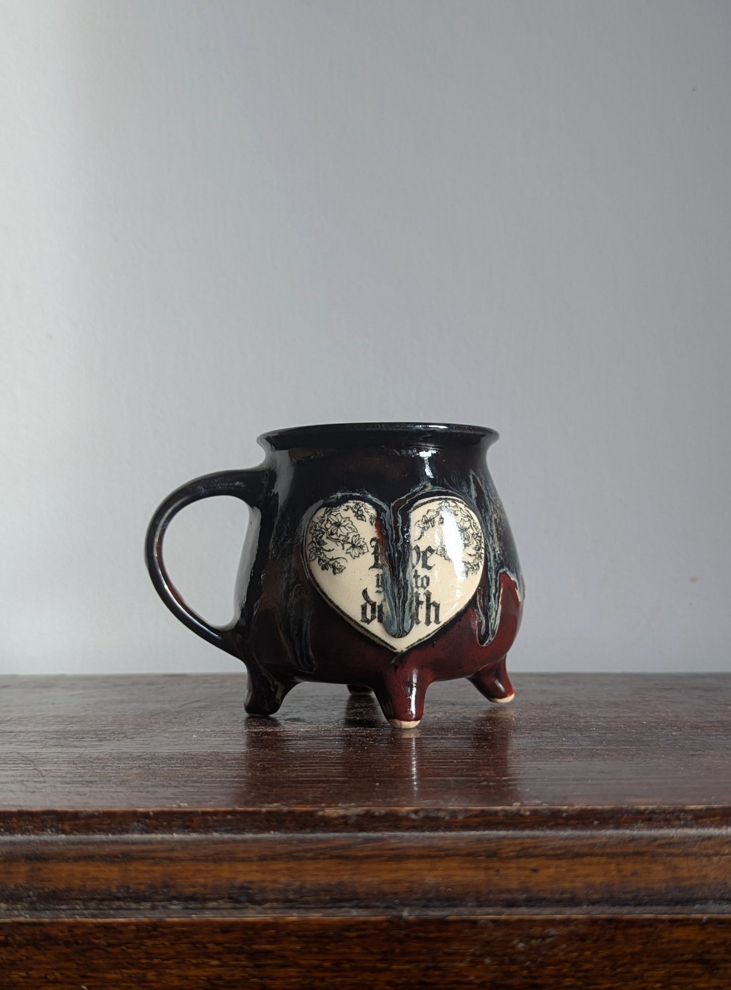 Love you to Death Cauldron Mug - Dracula