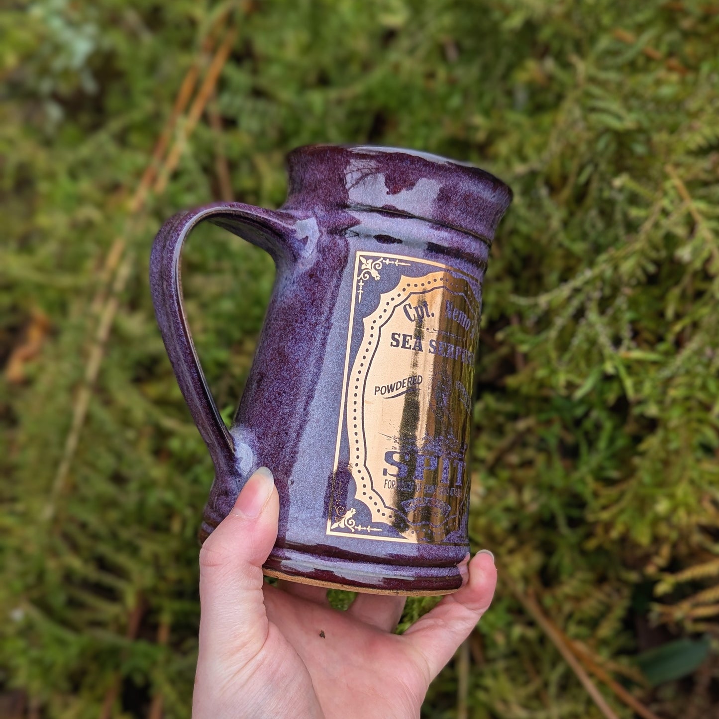 Gold Sea Serpent Spit Tankard Mug