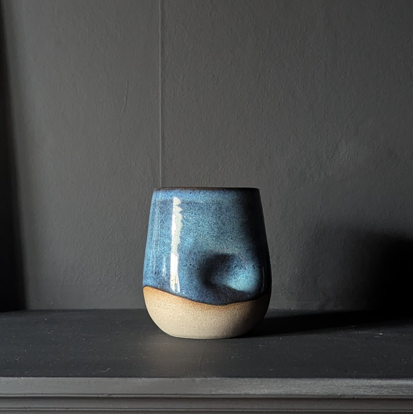 Blue Thumb Indent Mug