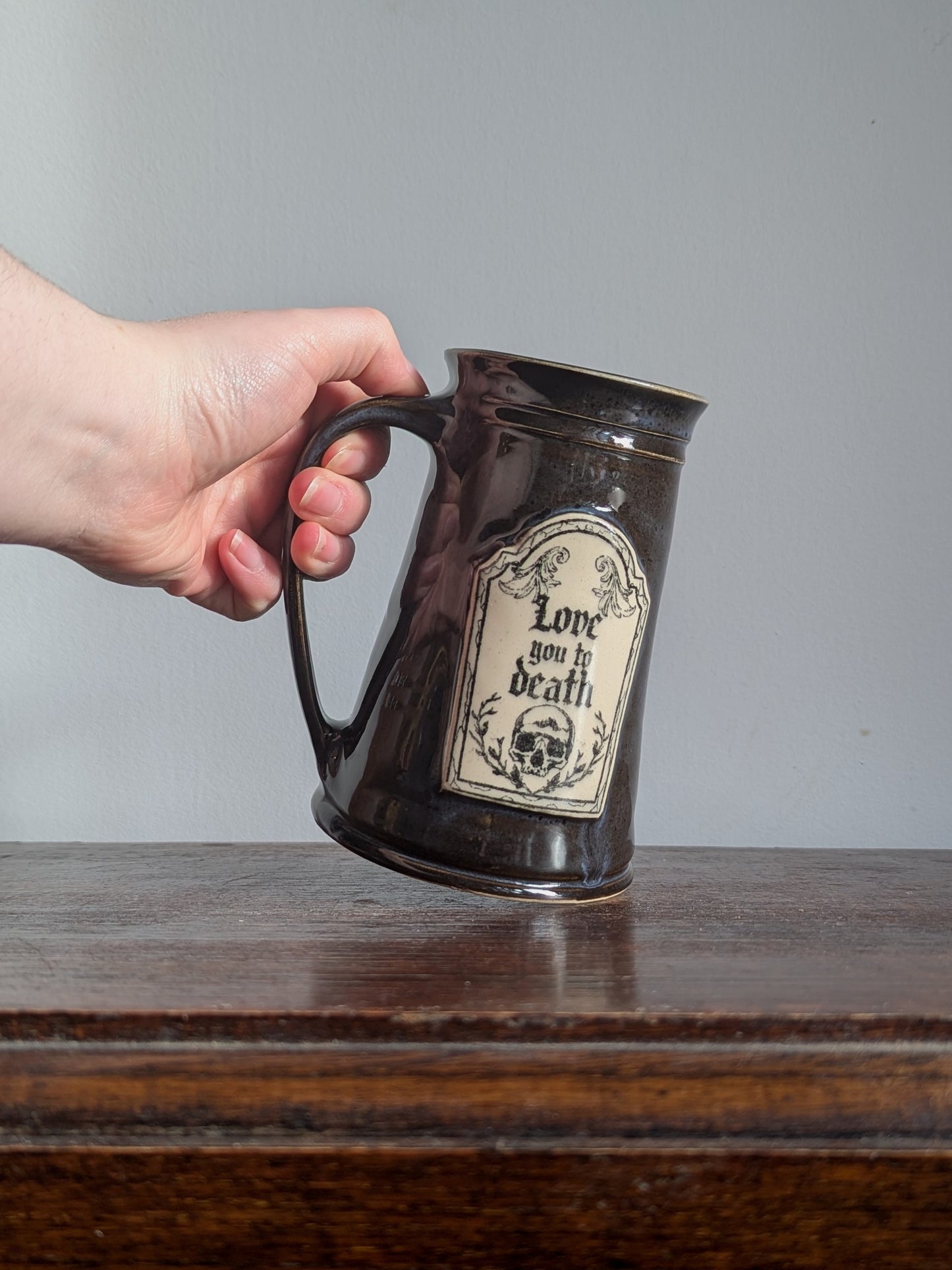 Love you to Death Tankard - Black Pearl