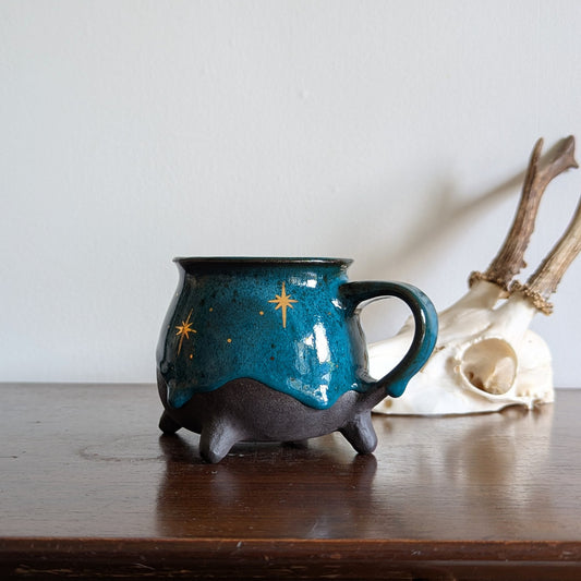 Mystic Turquoise Cauldron Mug