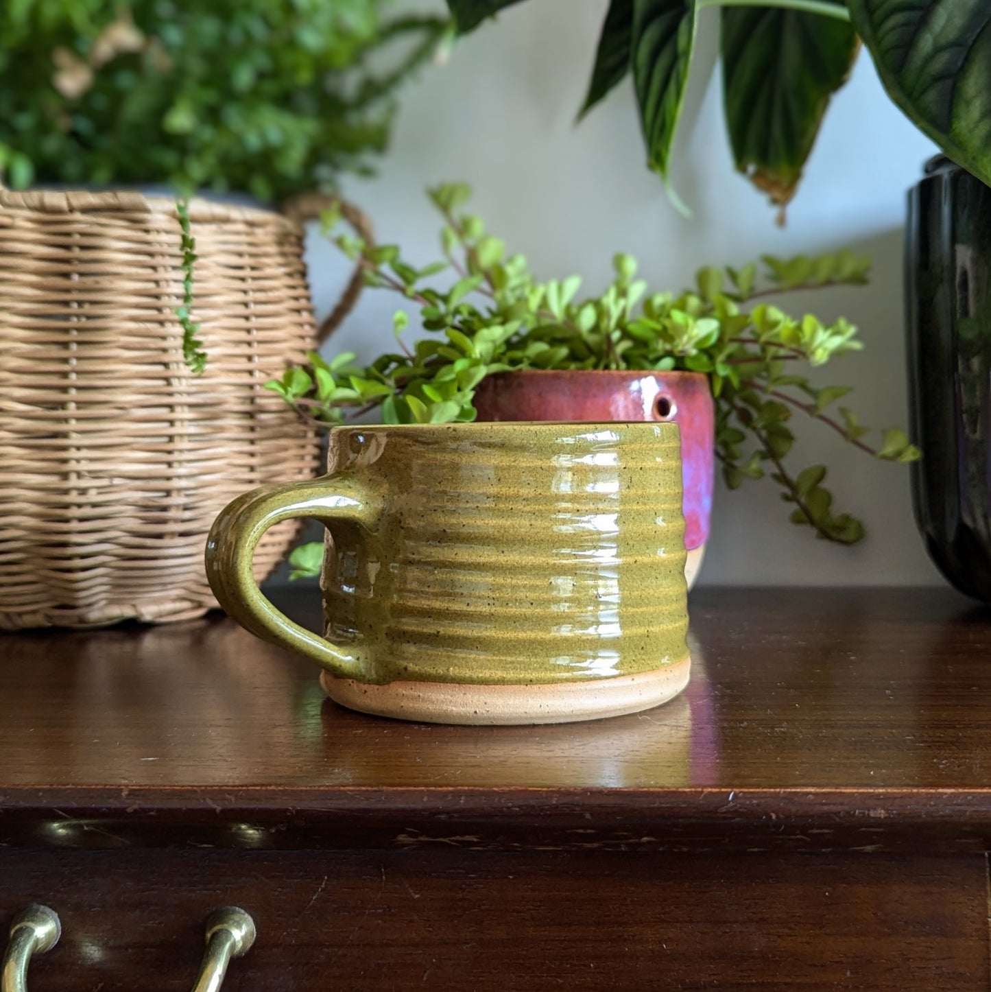 Olive Textured Mug