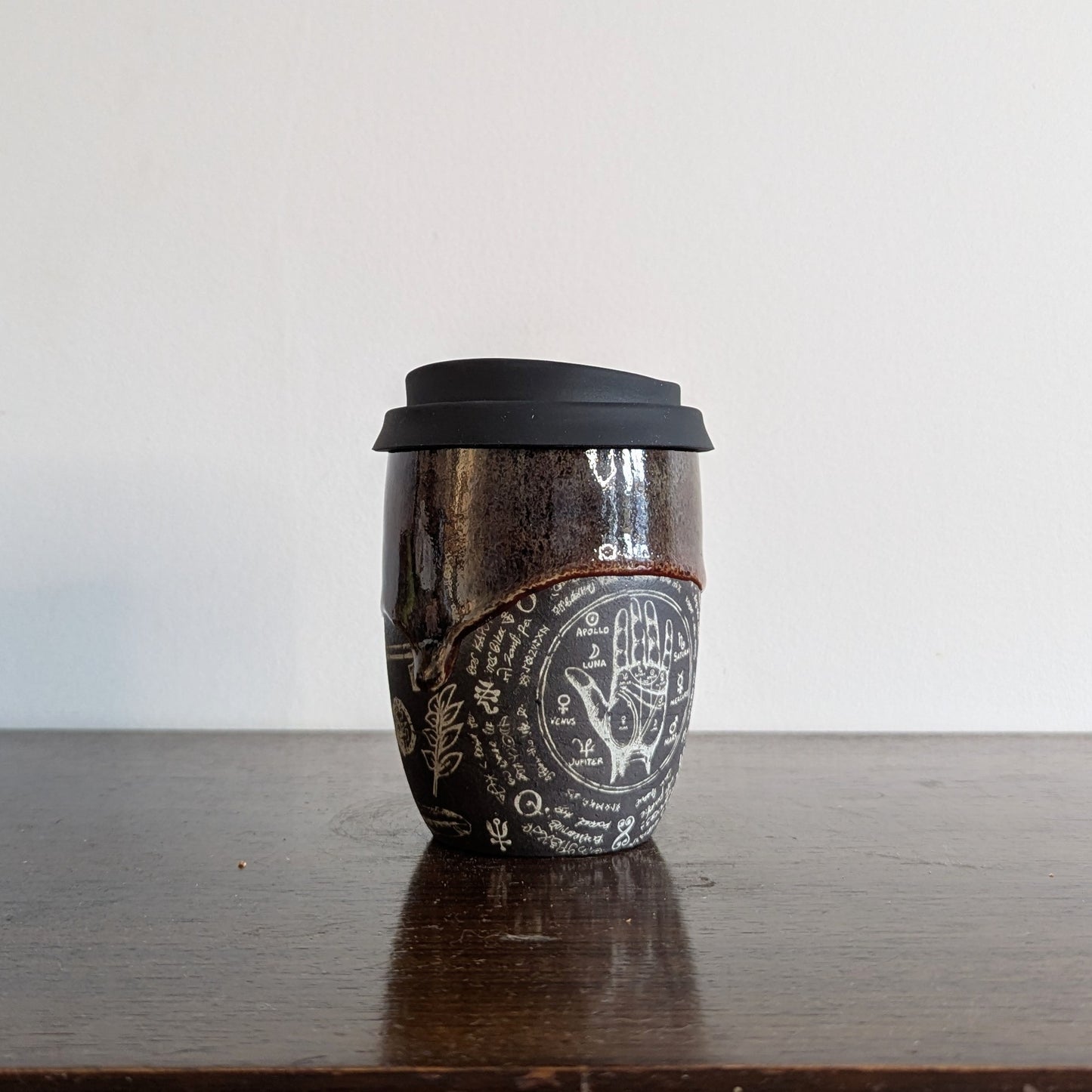 Mystic Travel Mug in Dragons Blood Glaze