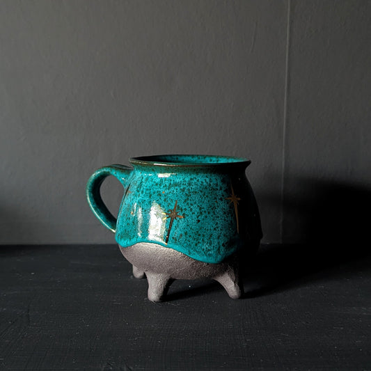 Mystic Turquoise Cauldron Mug