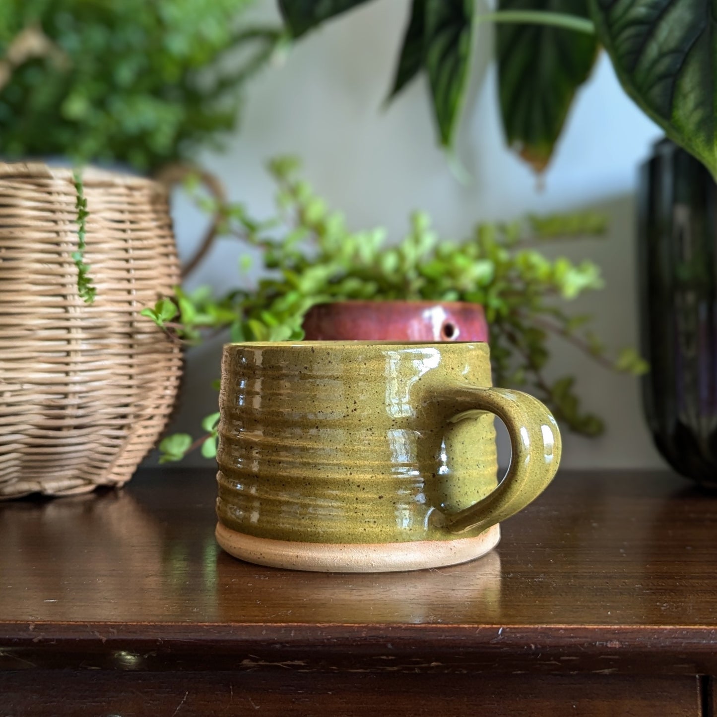 Olive Textured Mug