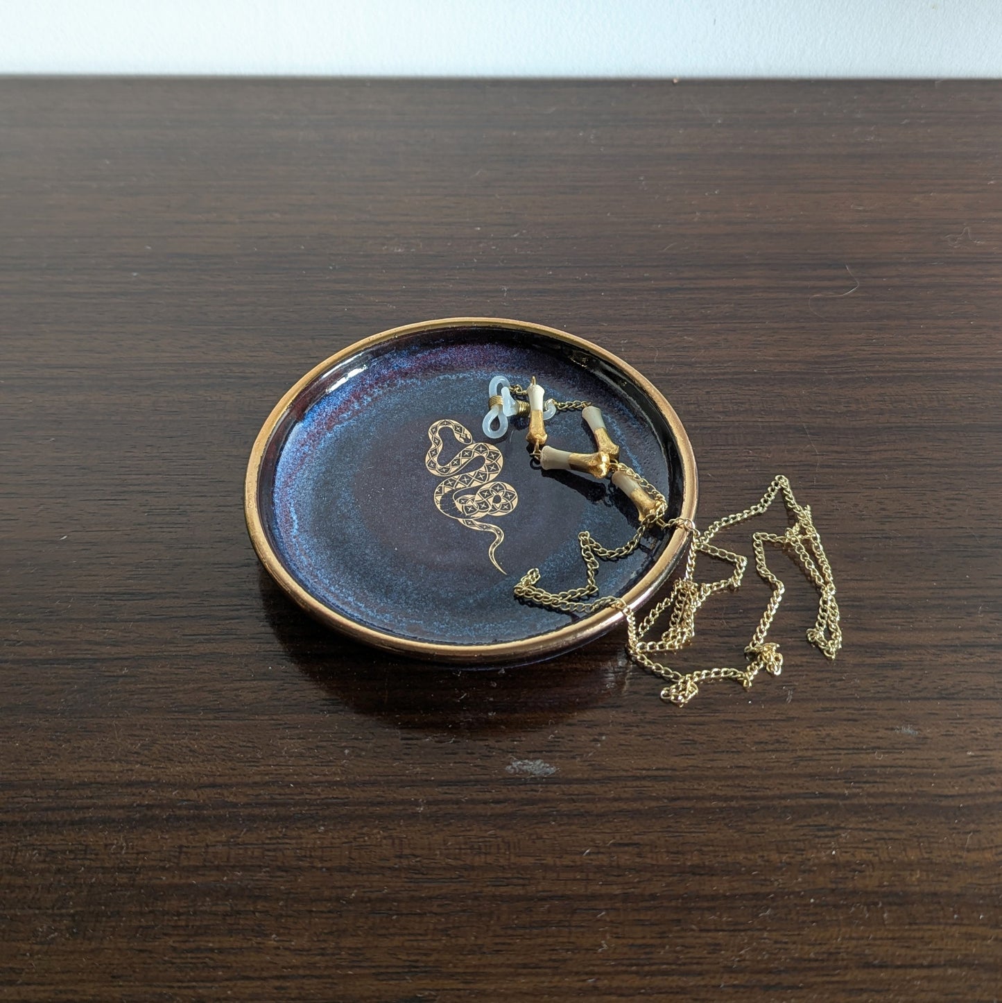 Snake Trinket Dish - Mystic Purple