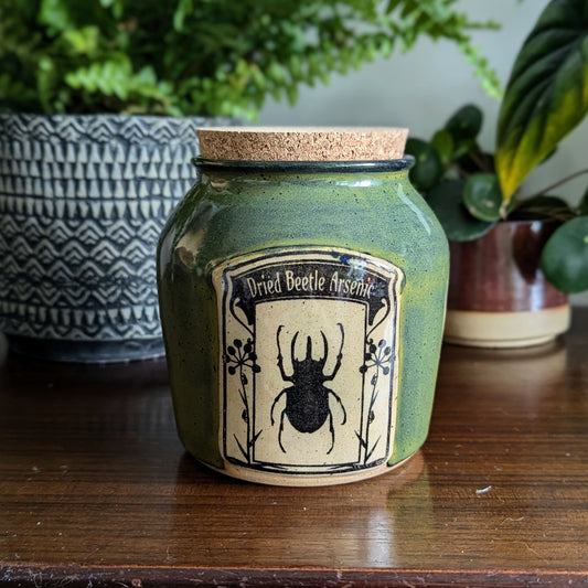 "Dried Beetle Arsenic" Potion Jar