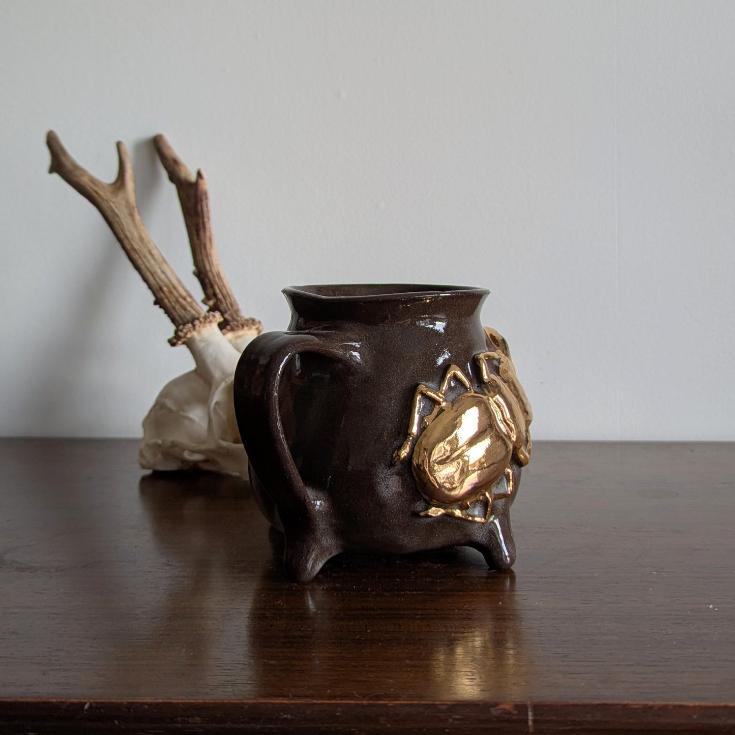 Gold Beetle Cauldron Mug - B