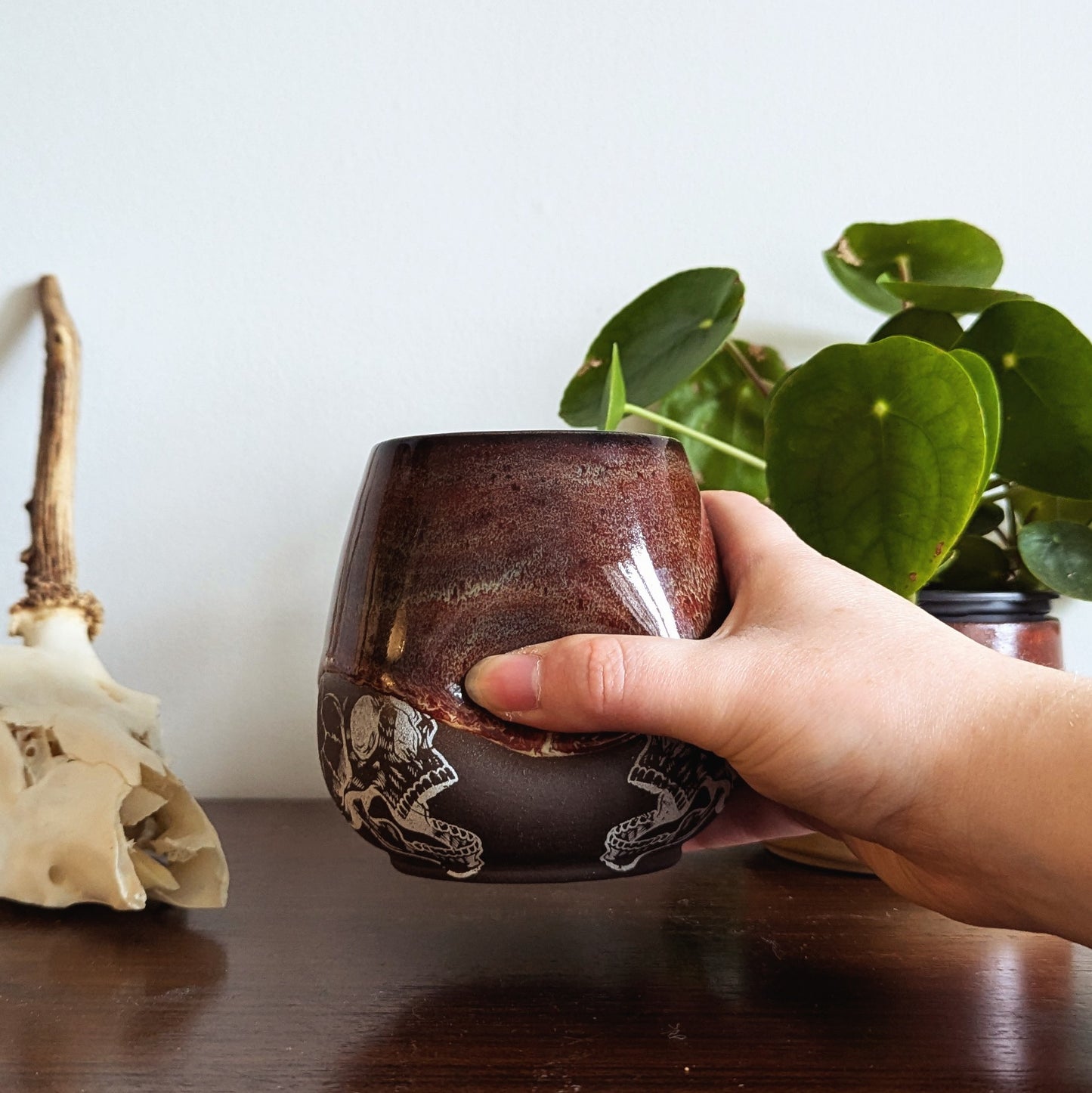 Skully Dragons Blood Indent Thumb/Handless Mug