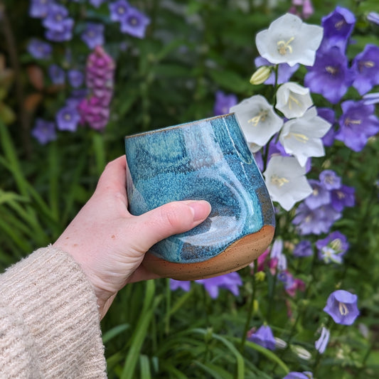 Lagoon Indent Thumb/Handless Mug