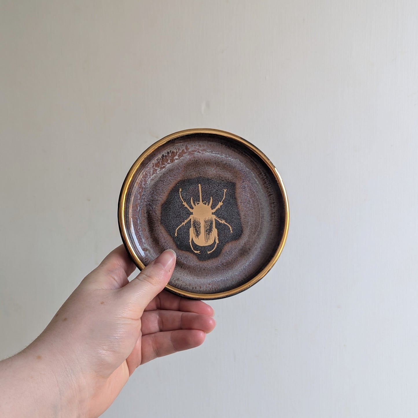 Beetle Trinket Dish - Mushroom