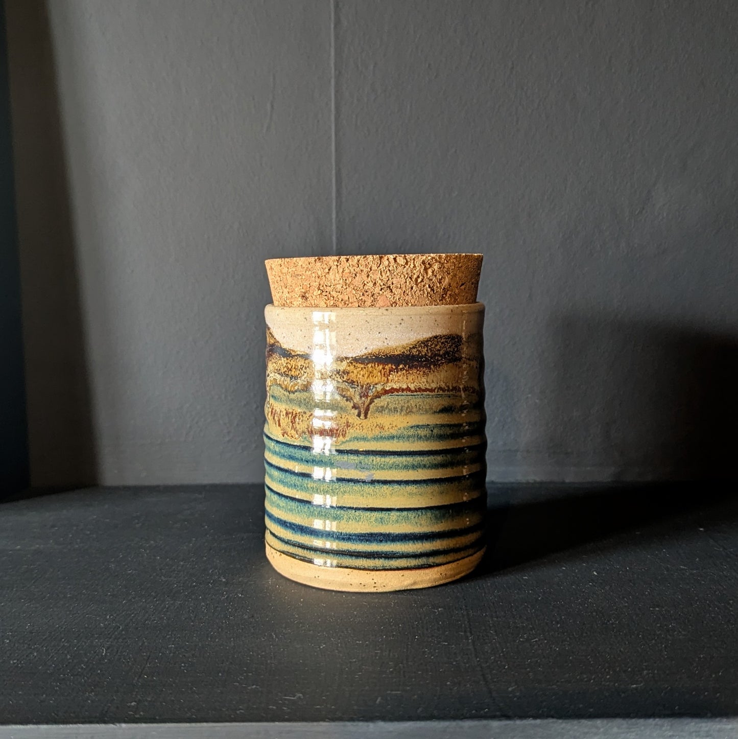 Small Jar - Mountain-side glaze