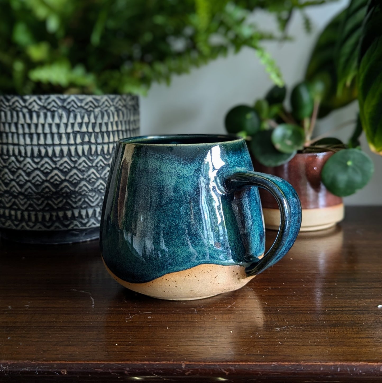 Ghostie Mug in Storm glaze