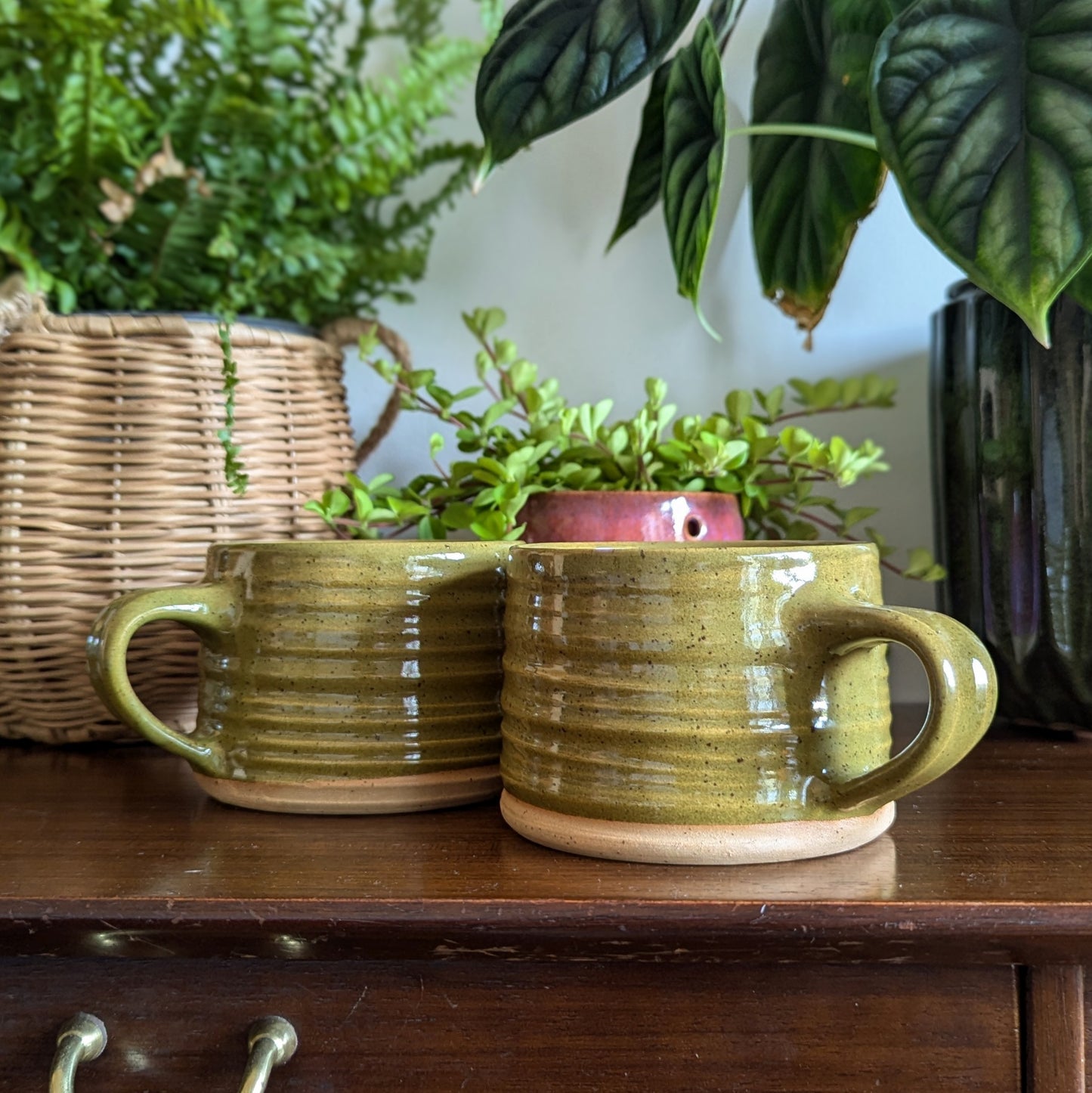 Olive Textured Mug