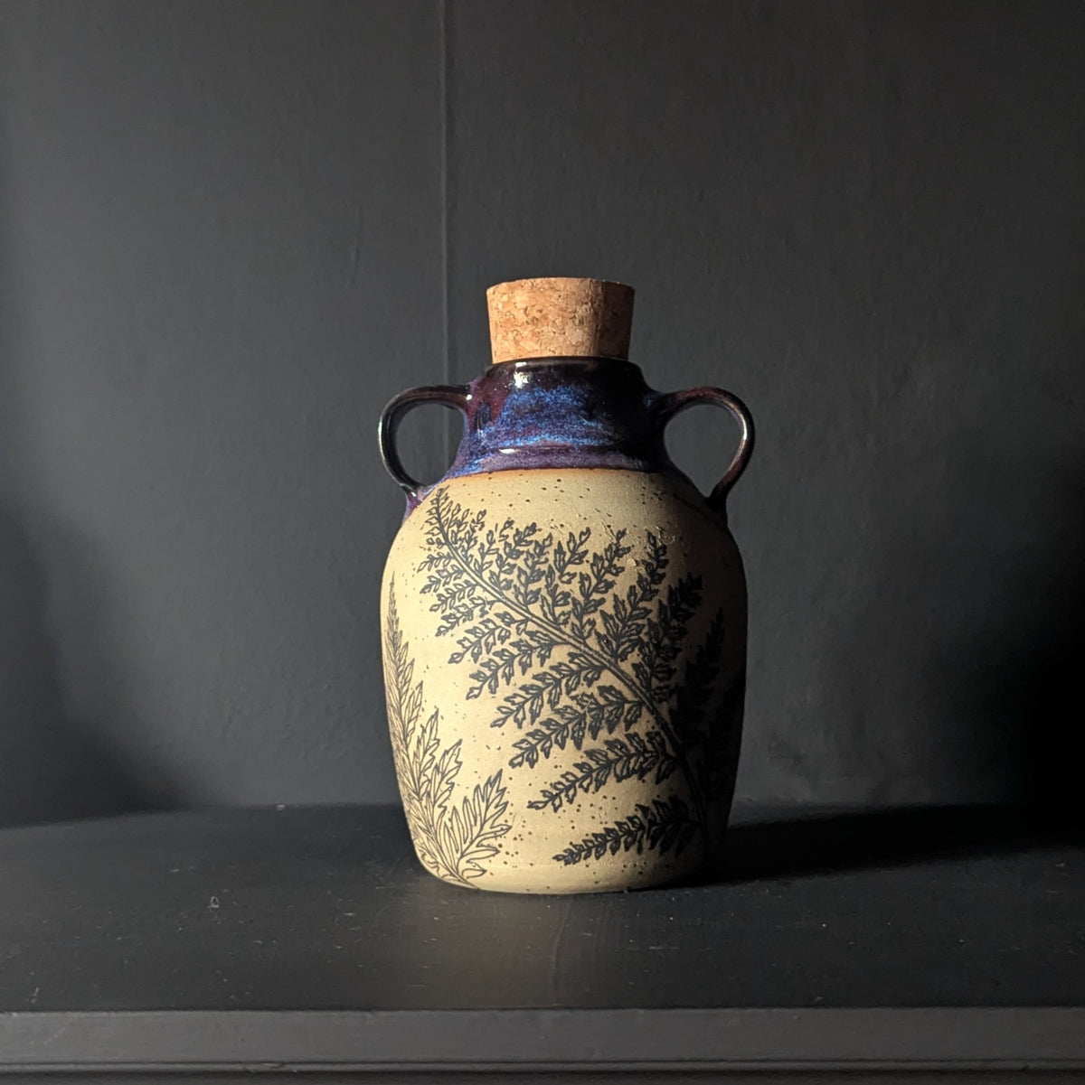 Mystic Purple Fern Flask