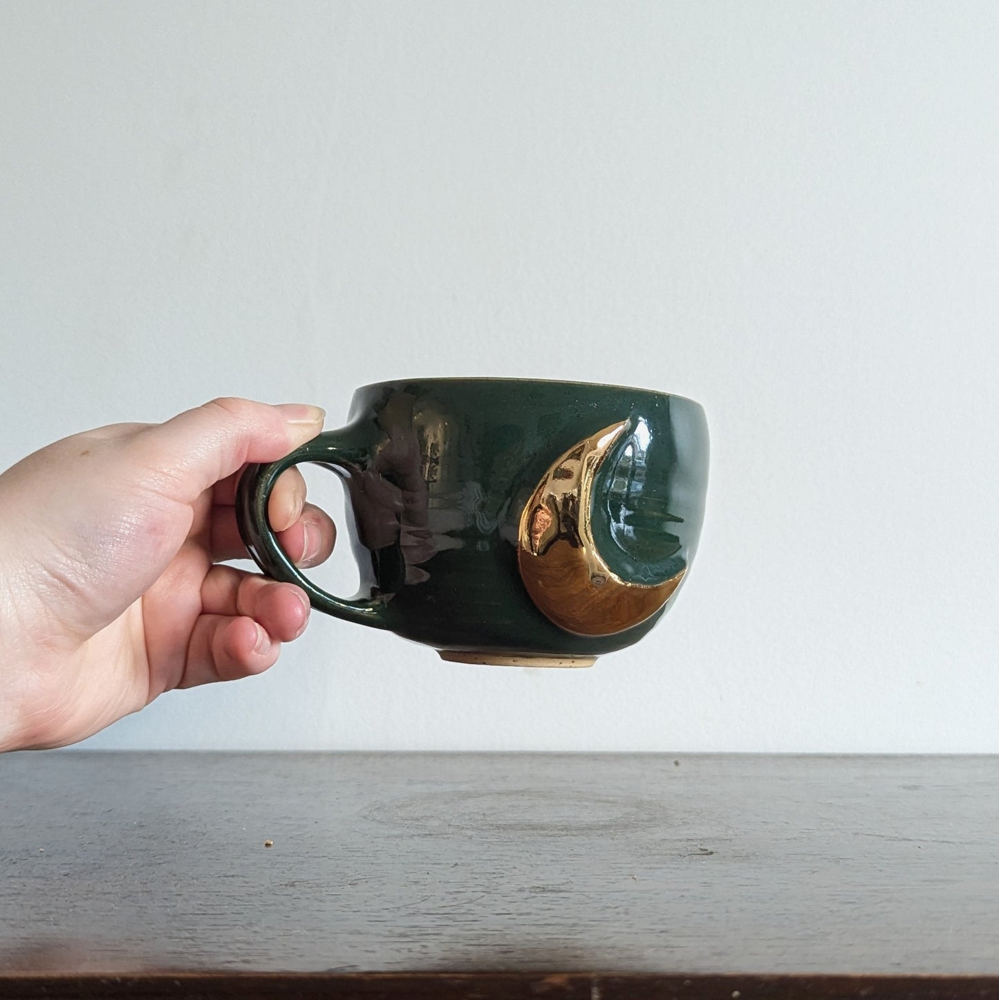 Moon Mug - Forest Green