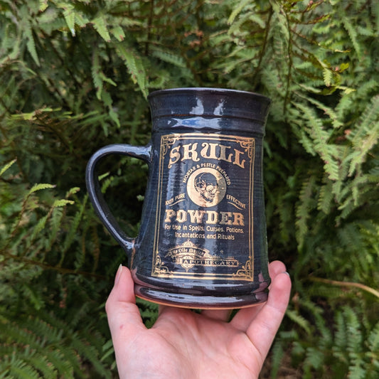 Gold Skull Potion Tankard Mug