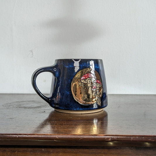 Mushroom Moon Mug - Azure